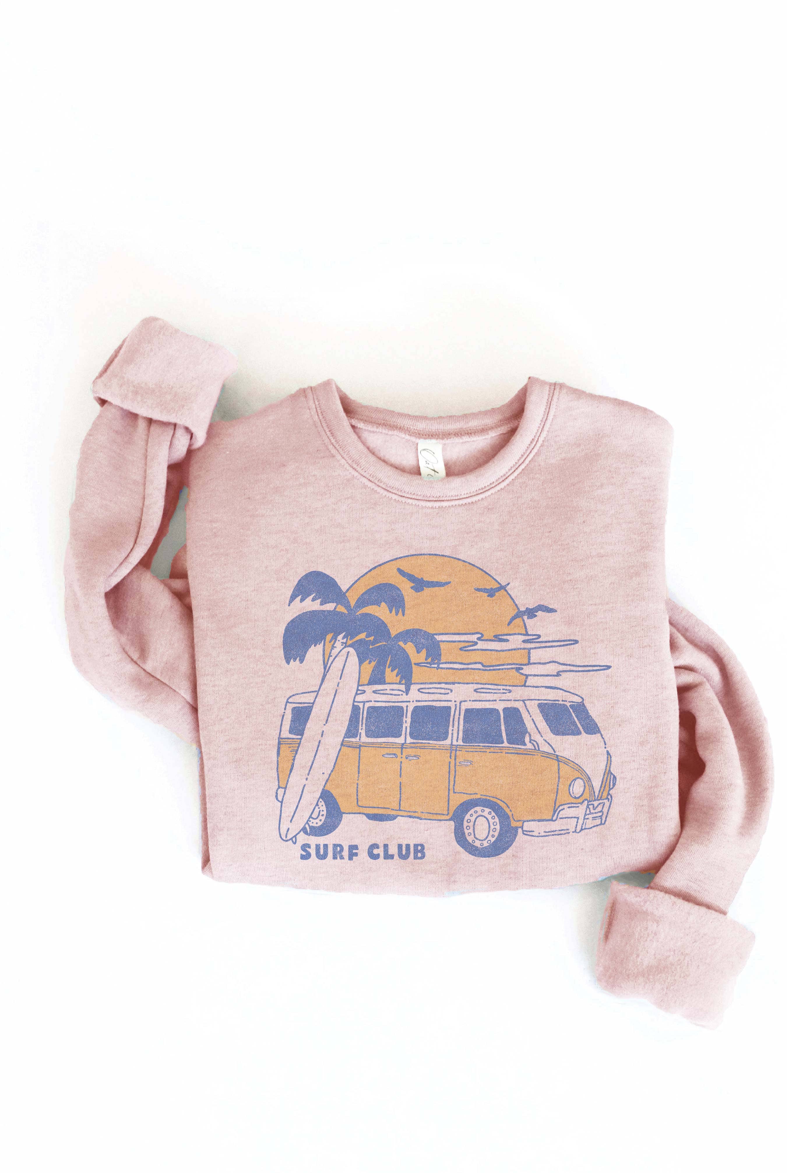 OAT COLLECTIVE - Wholesale Graphic Sweatshirt - Women's - SURF CLUB Graphic Sweatshirt2