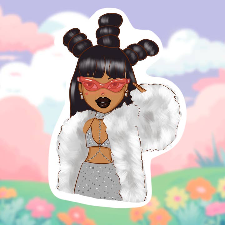 Bratz Doll Sjov Vinyl klistermærke, Vandtæt for engroshandel hos Cocollama Design