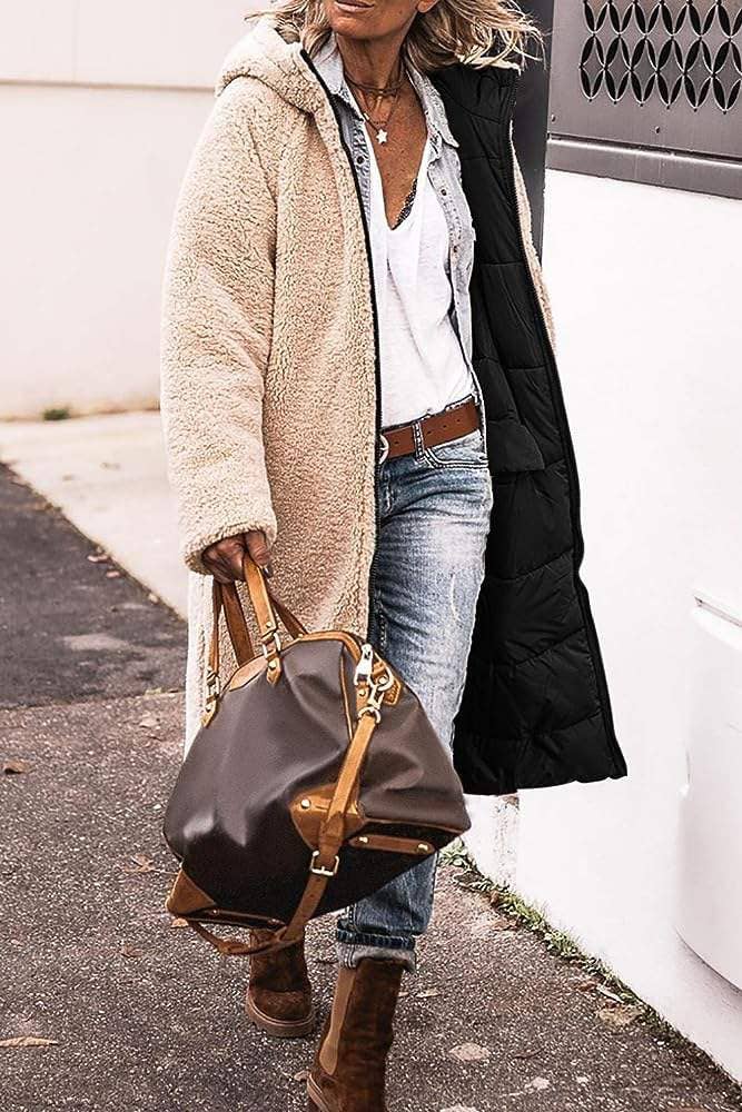 Flarix - Wholesale Jacket - Women's - Cozy Sherpa-Lined Long Puffer Coat10