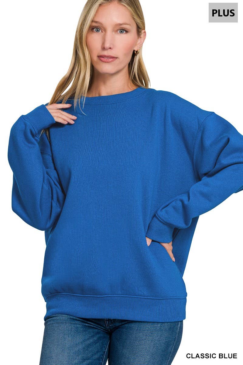 42POPS - Vendita all'ingrosso Felpa - Donna - Felpe girocollo in pile Plus6