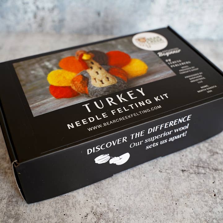 Bear Creek Felting - Wholesale DIY Craft Kit - Turkey Needle Felting Kit5