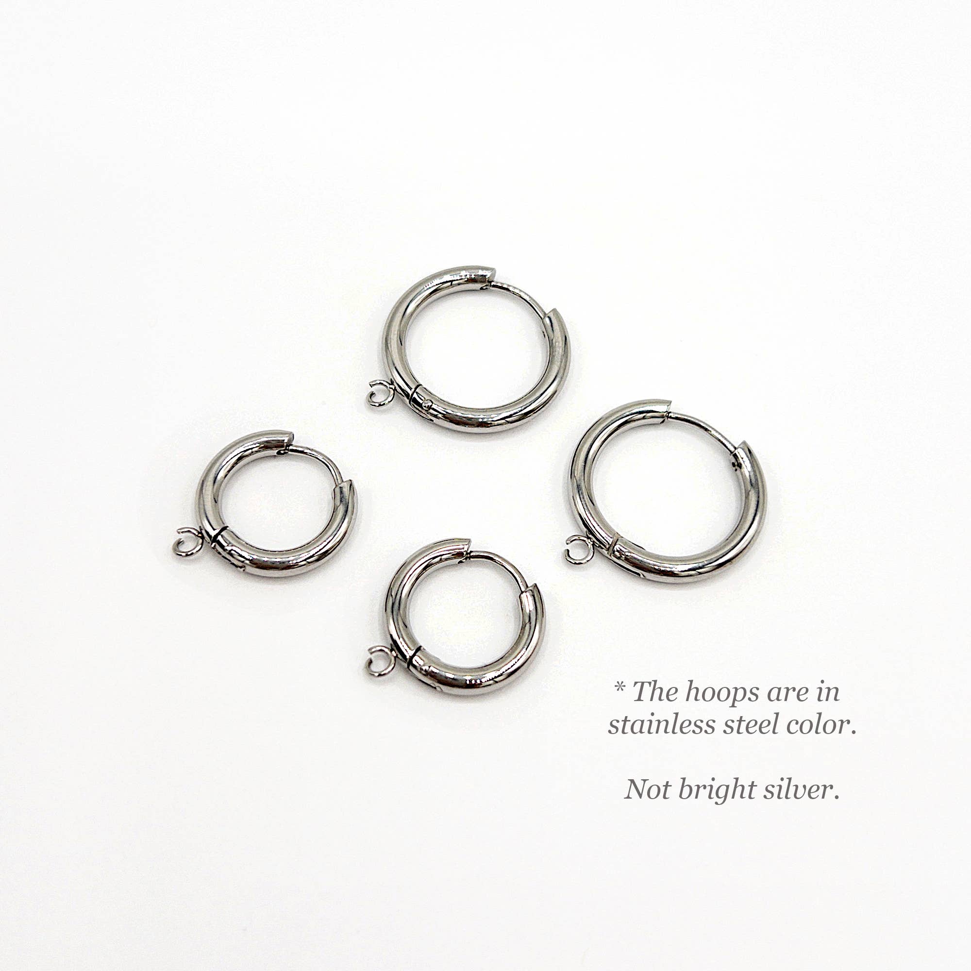 UBNY Collection - Wholesale Hoop Earrings - Hoop Earring Findings • Surgical Steel • Gold PVD Plating7