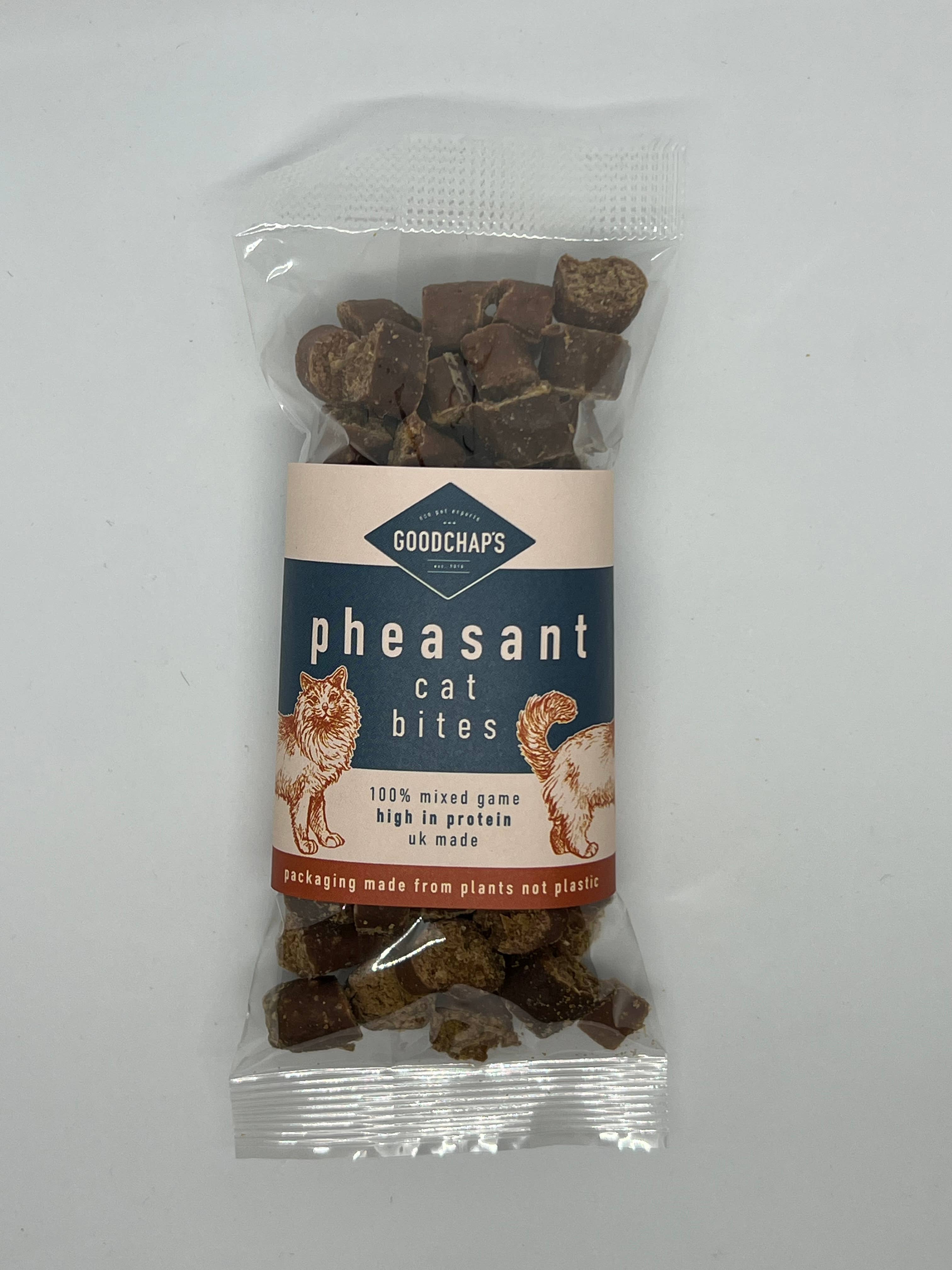 Goodchap's – wholesale Pet treats – Cat – Pheasant – Cat Bites1