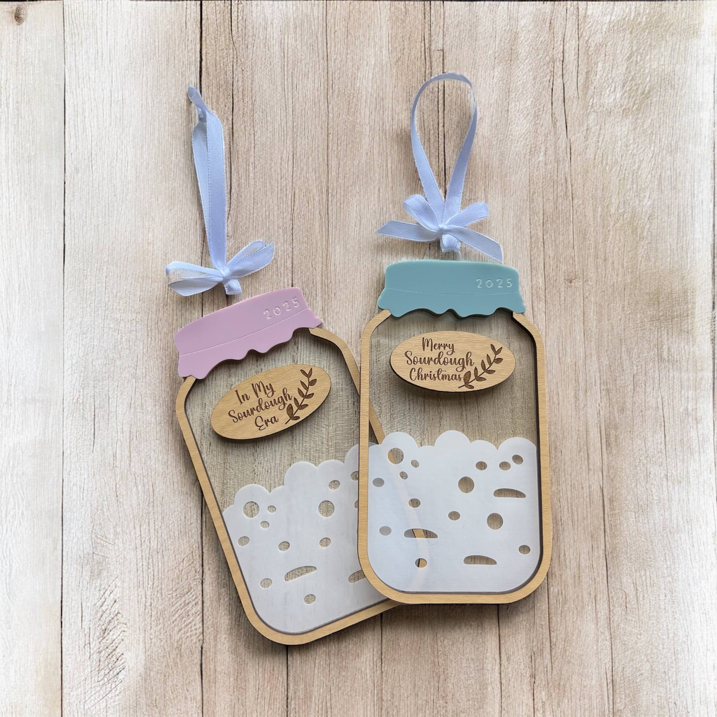 The Thankful Creations LLC - Wholesale Ornament - Sourdough Starter Christmas Ornament 2025 Gift for Baker1