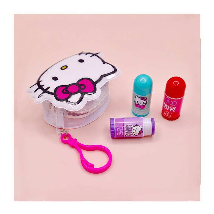 PINEAPPLE Beauty – wholesale Lip balm set – UPD HK1090GG Hello Kitty Lip balms w/ pouch set - 12 set0