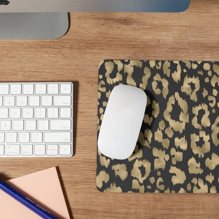 Alfombrilla Ratón Leopardo Dorado para venta al por mayor de Livy Lou Designs + Co