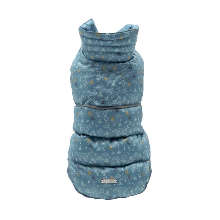 Winter-Steppjacke für Hunde mit Druck und reflektierend für den Großhandel von Croci