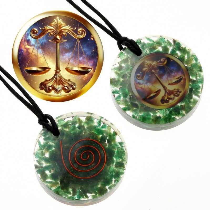 UniArt – Großhandel Spiritueller Stein/Kristall – Orgonit-Anhänger mit Sternzeichenfigur6