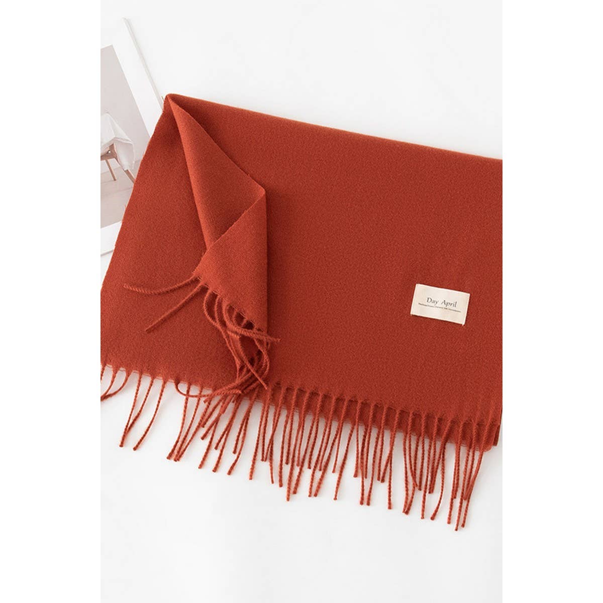 NINEXIS - Vente Écharpe – femme - CWASC1482_ÉCHARPE CHAUDE DE COULEUR UNIE À COL CHÂLE8