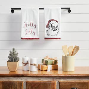 Primitives by Kathy Christmas/Winter Themed Kitchen Towel Set Merry Everything + Happy Always