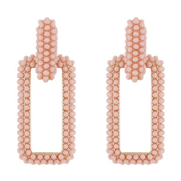 Chain Link Hoops - Pale Pink for wholesale by QuayL Designs