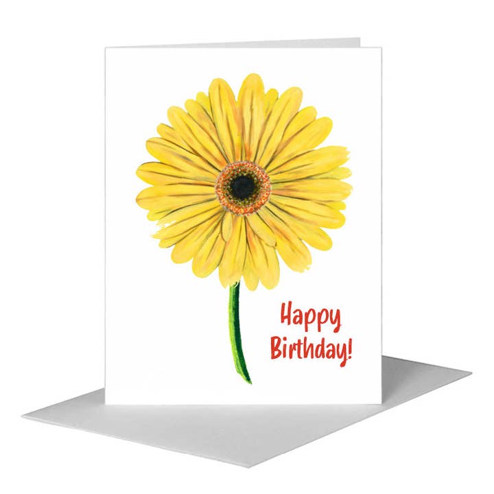 Giant Gerber Bright, Greeting Card (#7415C) for wholesale by Printed Canvas