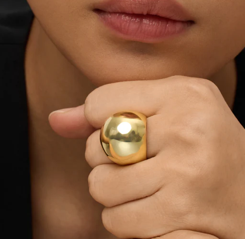 HoopLa - Wholesale Band/Stacked Ring - Max Dome Ring- Stainless Steel Waterproof 14K9