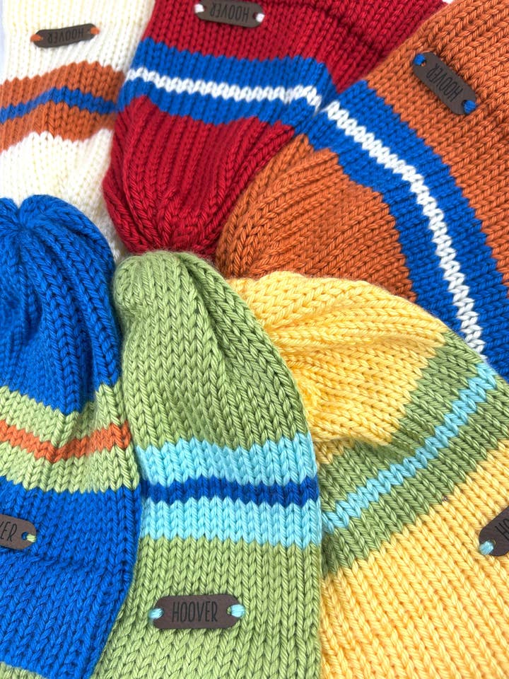 Gorro com Riscas Sesame para Criança / Jovem por atacado de Hoover Handmade