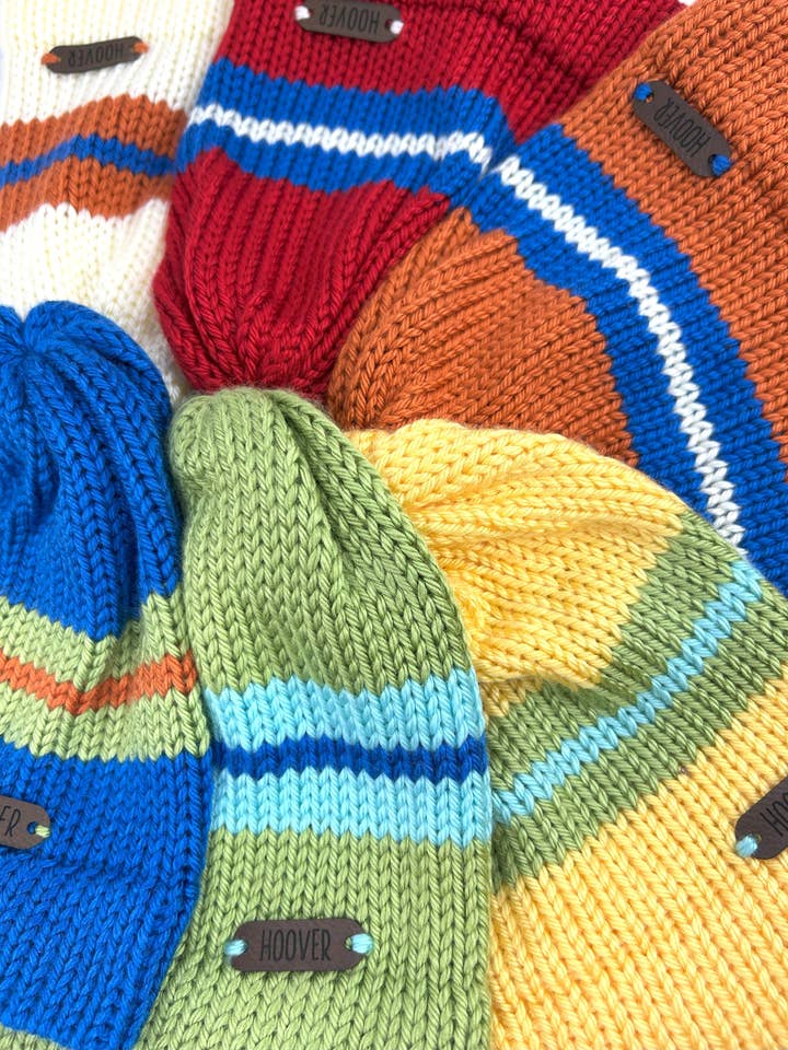 Berretto a righe di Sesame per bambini / giovani per la vendita all'ingrosso da parte di Hoover Handmade