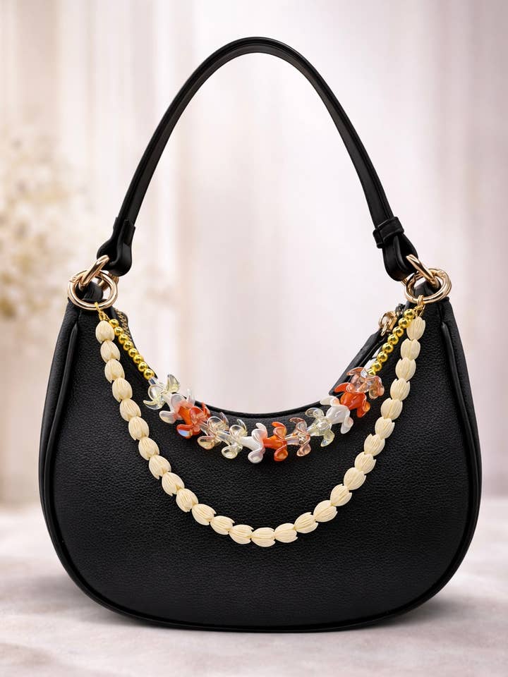 Kenna Charm – Statement Bag Charm (Pīkake & Puakenikeni) for wholesale by Leo & Lei