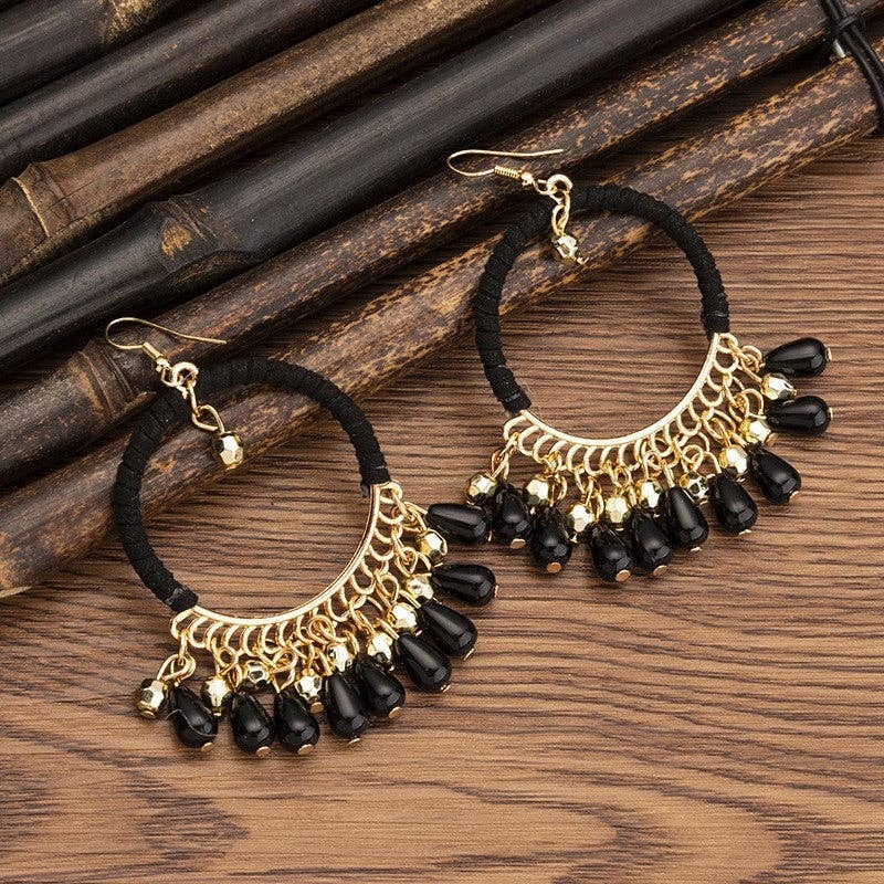 Ekartini - Wholesale Dangle Earrings - Handwoven Rice Bead Tassel Earrings5
