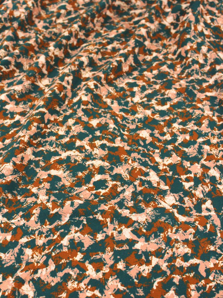 Tissu Viscose Granite Vert pour la vente par Eglantine et Zoé