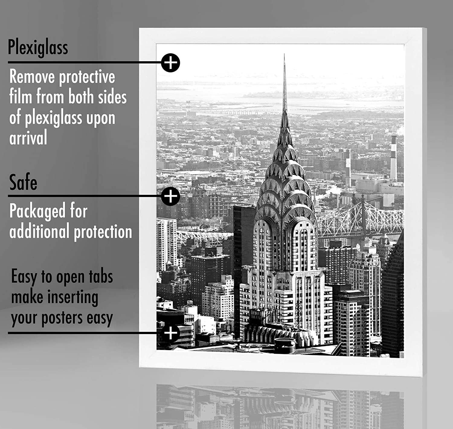 Americanflat - Wholesale Picture Frame - Americanflat Poster Frame with Wide Molding262