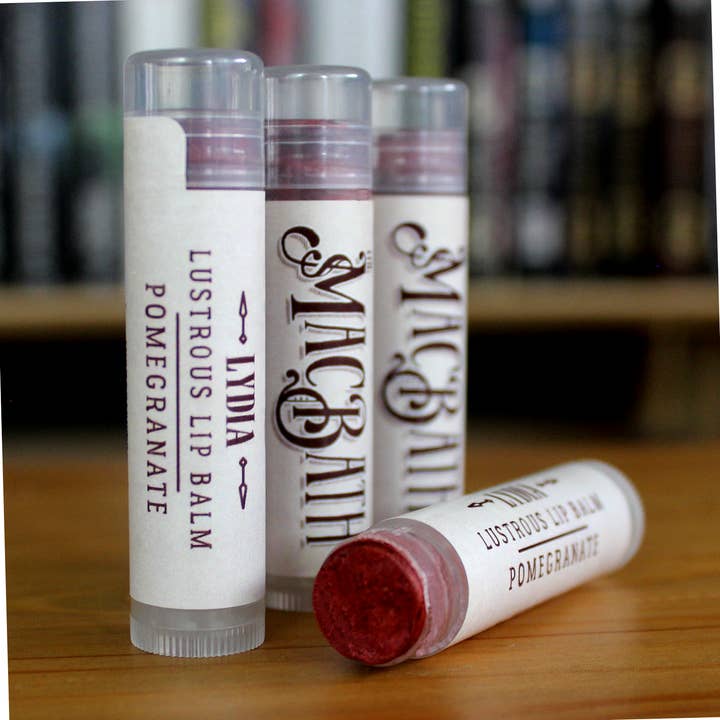 Lydia Pomegranate Tinted Lip Balm for wholesale by The MacBath