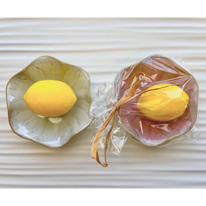 Ten Twenty Six Designs - Wholesale Bath Soap Dish - Lotus Flower Ceramic Soap Dish
