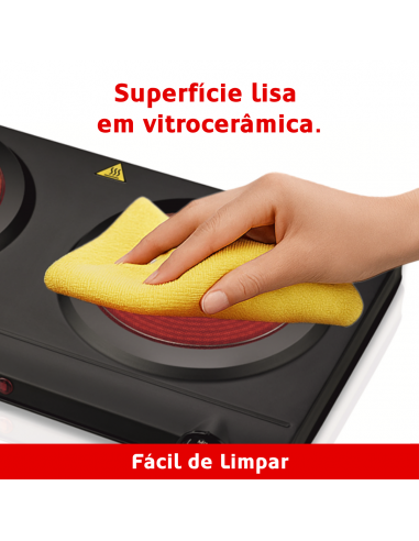 Haeger - Wholesale Kitchen Appliance - HAEGER Double Vitro Electric Ceramic Hob - 2500W, 2 Plates 190 mm5