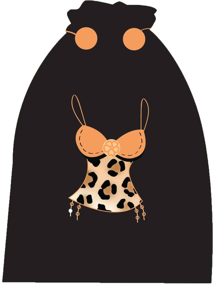 String Leopard Lingerie Bag for wholesale by Zazendi