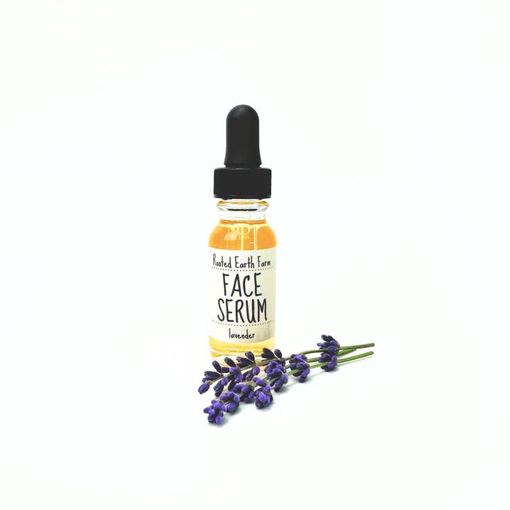 Rooted Earth Farm + Apothecary - Vente Concentré/sérum pour le visage - Sérum pour le visage aux herbes, 1/2 oz, 5 options de parfum