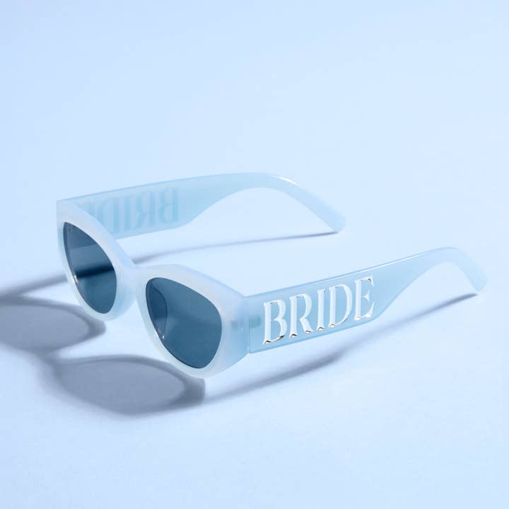 xo, Fetti - Wholesale Sunglasses - Women's - Something Blue Sunnies - bride embossed sunglasses, bride gift, bachelorette party1