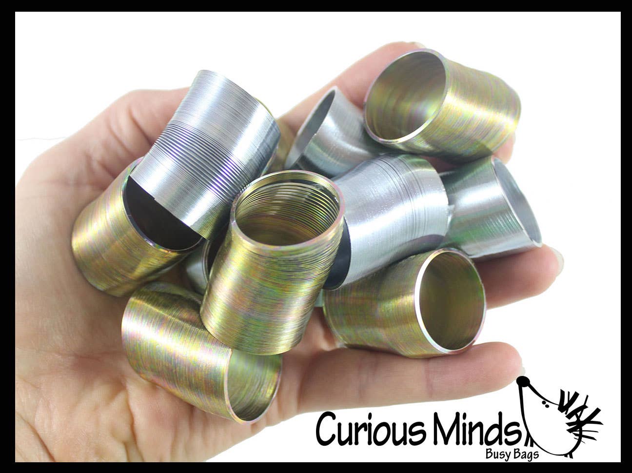 Curious Minds Toys - Wholesale Fidgetspeelgoed - Kinderen - 1 klein metalen springspeeltje - Sensory Fidget Toy5