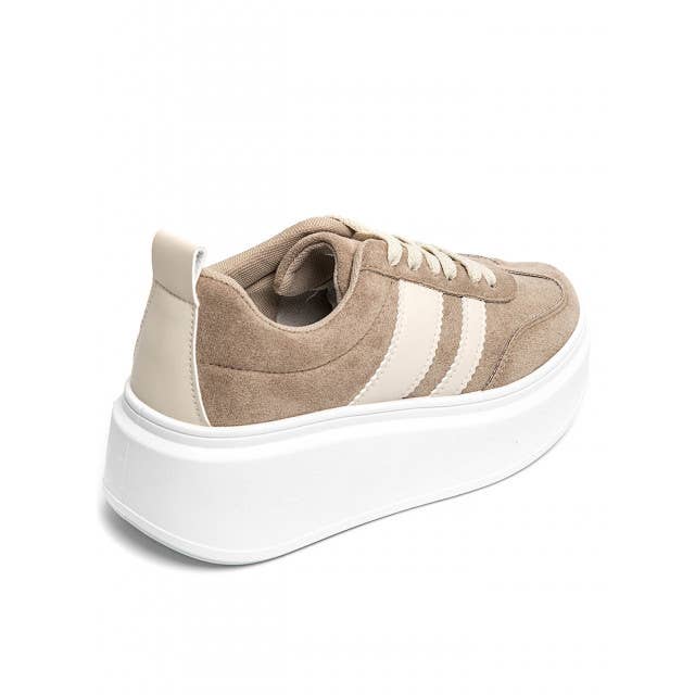 No Doubt Shoes - Wholesale Sneakers - Dames - DAMES SNEAKERS MET VETERS EN DIKKE ZOOL, ZIJDETAILS, ONTWERPERSTIJL6