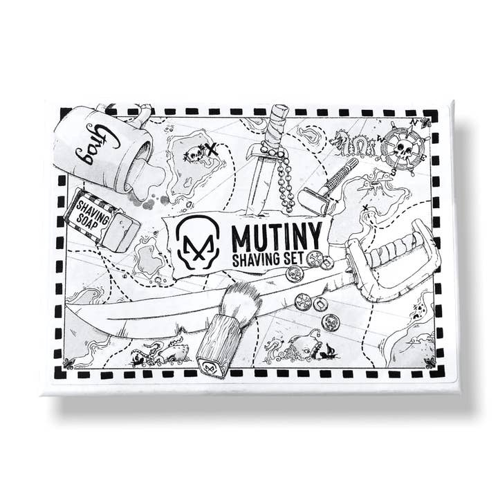 Mutiny Shaving – Conjunto/kit de barbear - Homem por atacado – Caixa de motim - algas marinhas e patchouli4