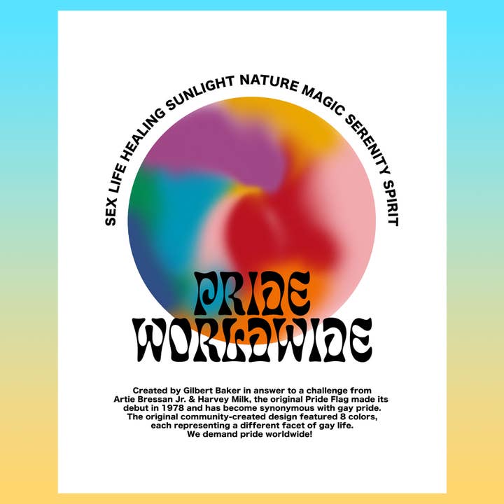 Pride Worldwide | Art Print for wholesale by Holler Greetings