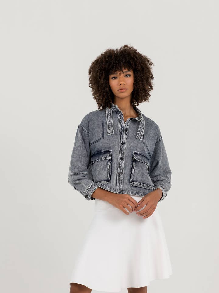Denim Jacket for wholesale by Aleeza Paris