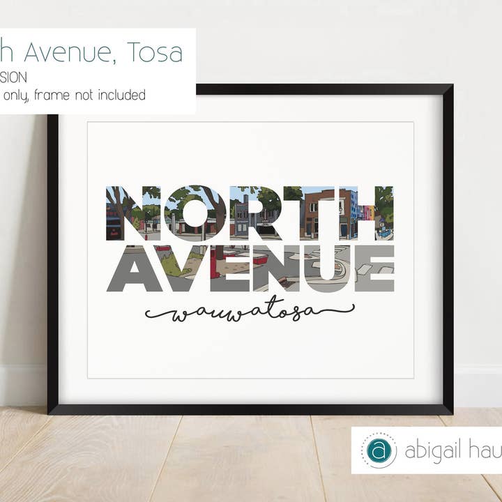 abigail hausman design & illustration - Wholesale Art Print - Wauwatosa 11x14 Prints (Variety of Designs)8