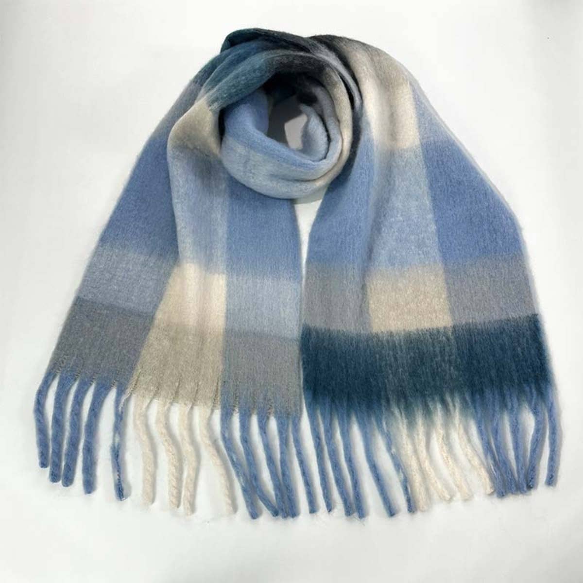 NINEXIS - Wholesale Scarf - Women's - CWASC1578_WINTER PLAID THICKENED WARM SCARF SHAWL7