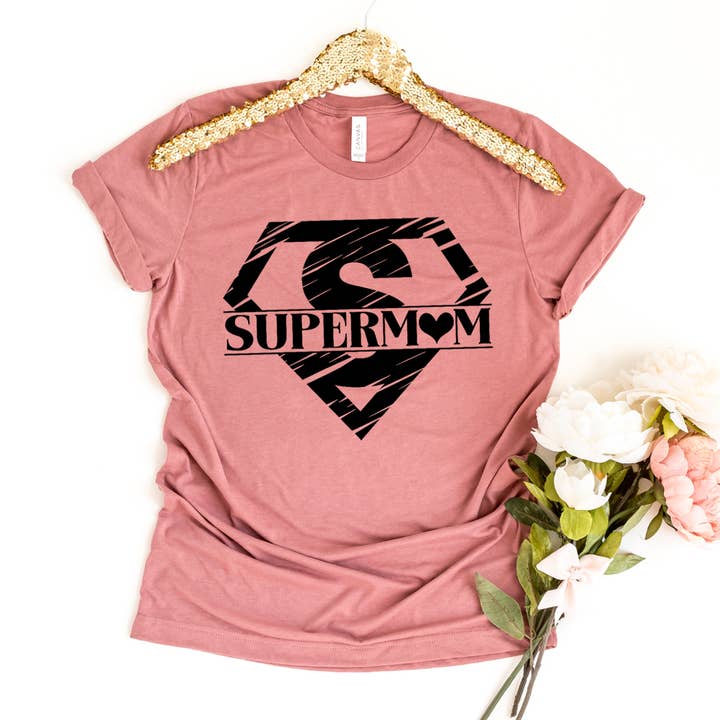 Super Mama T-shirt - Bella Canvas für den Großhandel von Printliss