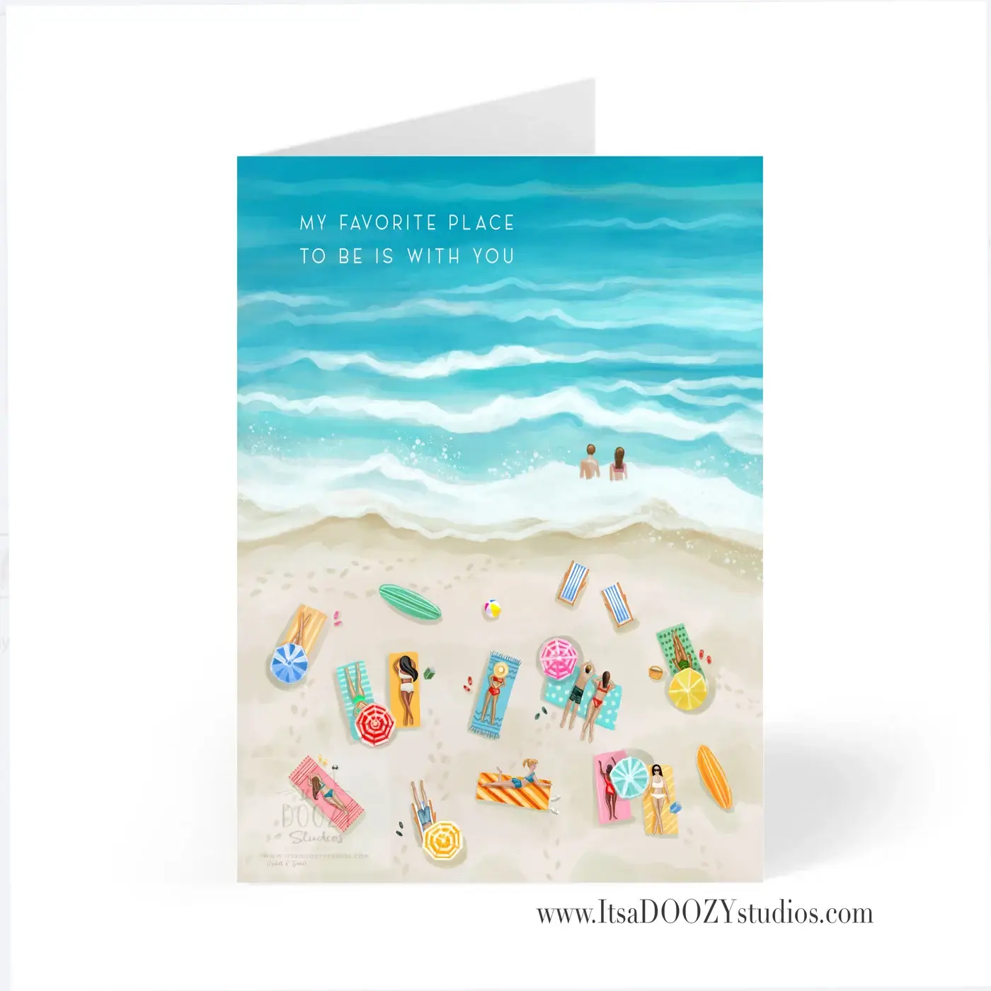 It’s a Doozy Studios - Wholesale Friendship Card - My Favorite Place to Be Is With You - Friendship Card1