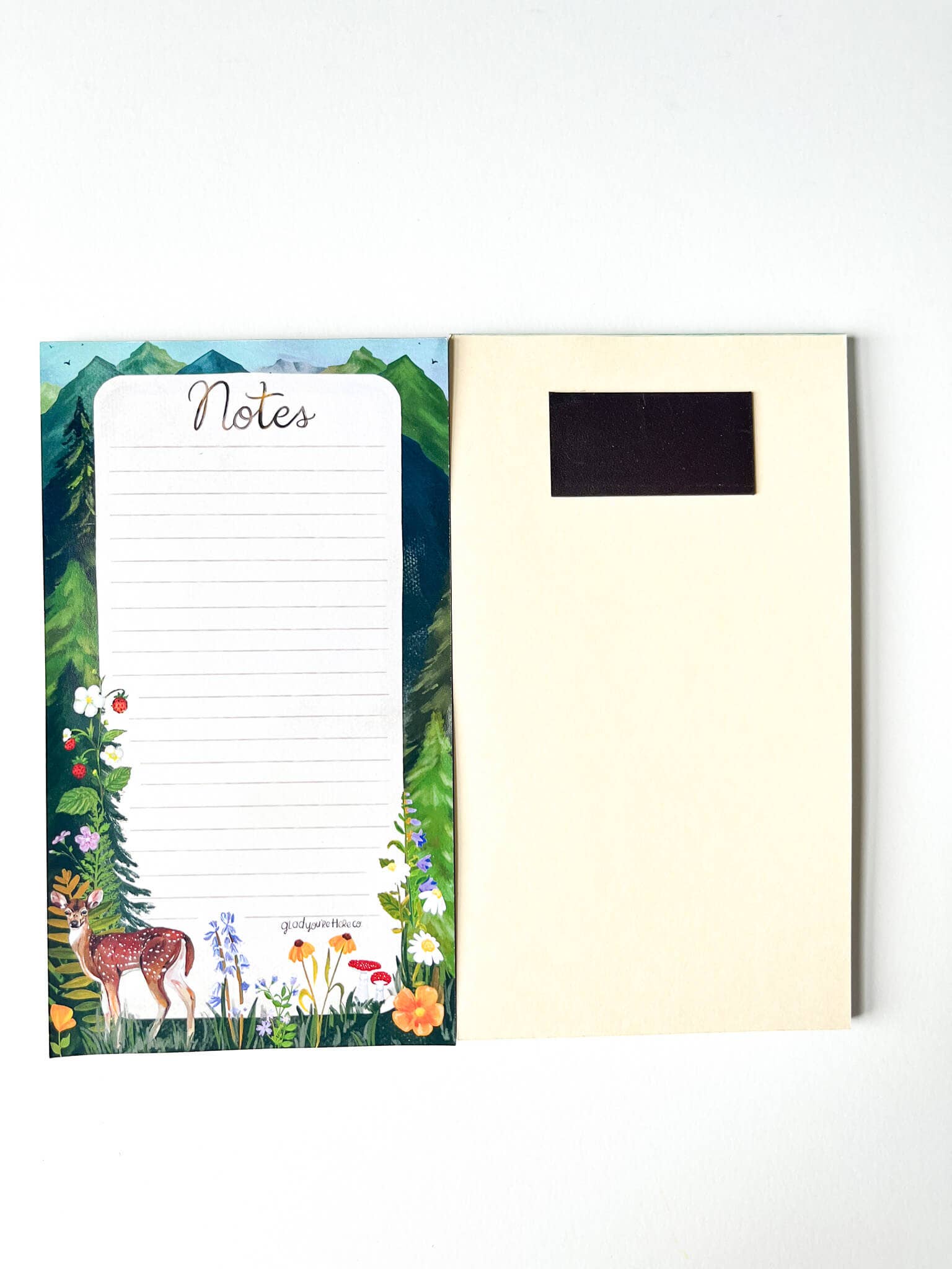 glad you're here co - Wholesale Notepad - Woodland Deer Notepad5