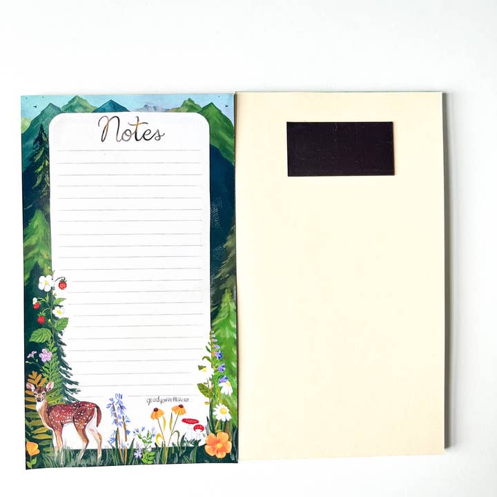 glad you're here co - Wholesale Notepad - Woodland Deer Notepad5