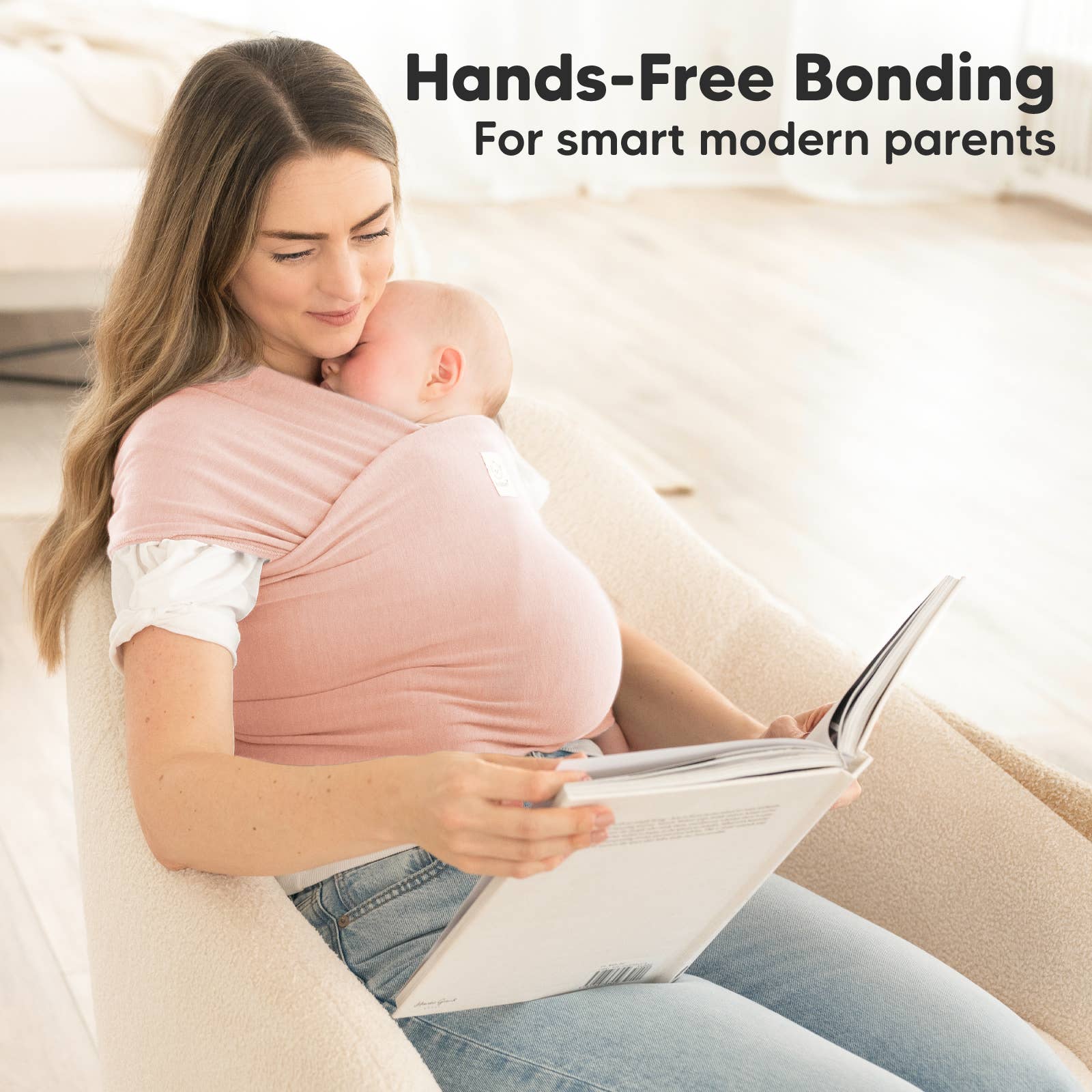 Rose poussiéreux KeaBabies Écharpe porte-bébé originale en vente sur Faire7