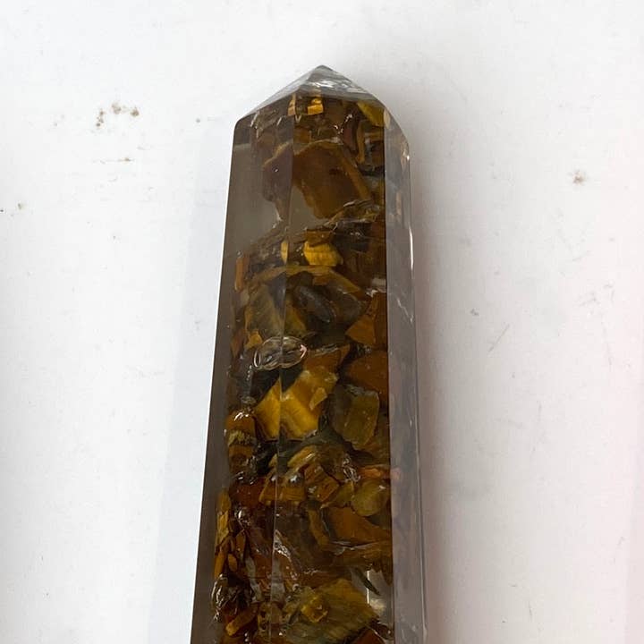VIE - Wholesale Spiritual Stone/Crystal - Orgonite Obelisk Tower, 10-12cm16