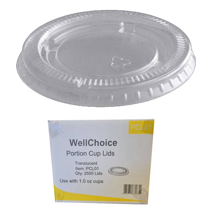 Couvercles jetables pour tasse à portion de 1 oz - 2500 pièces/caisse en vrac pour la vente par Label & Decore