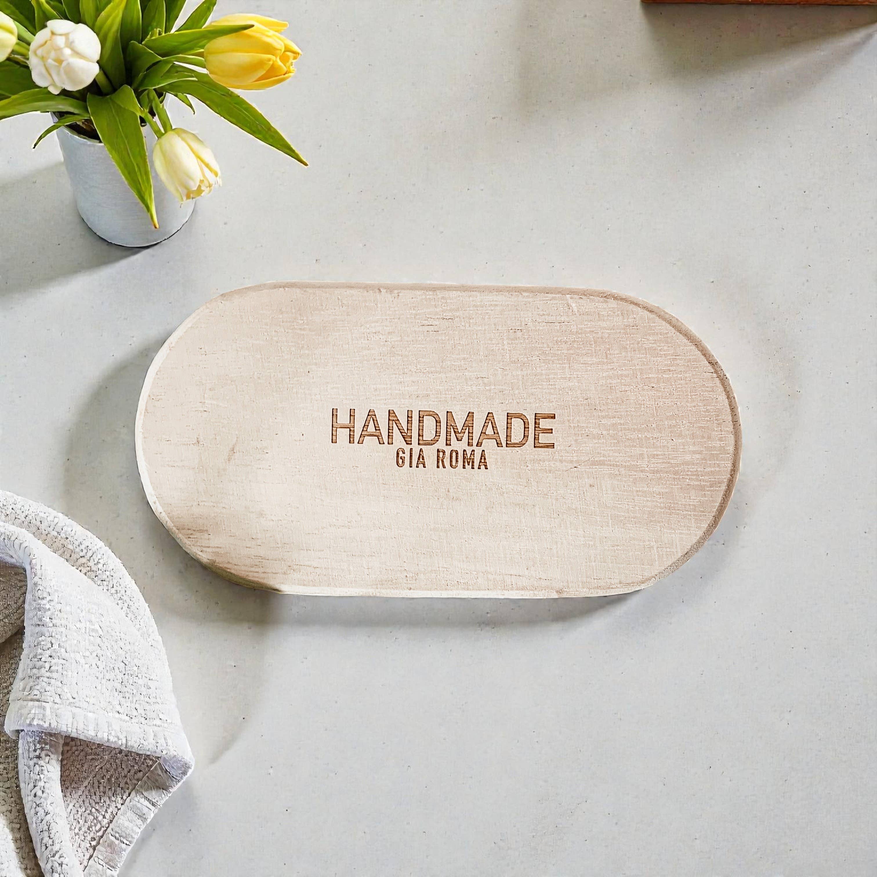 Gia Roma - Wholesale Decoratief dienblad - Ronde houten standaard en sierbord voor tafeldecoratie58