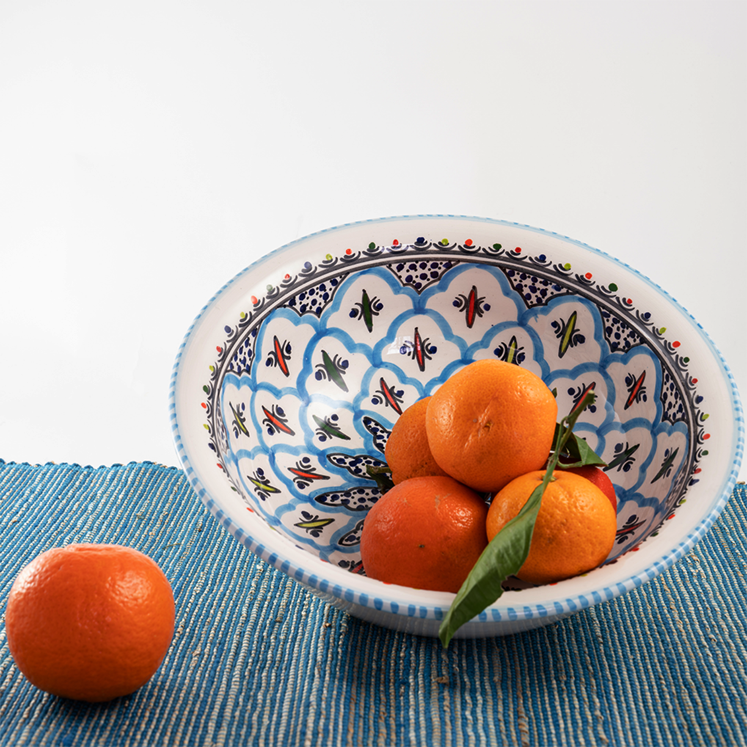 Sobremesa - Wholesale Bowl - 10" Rosette Medium Deep Ceramic Bowl, Pasta Bowl2