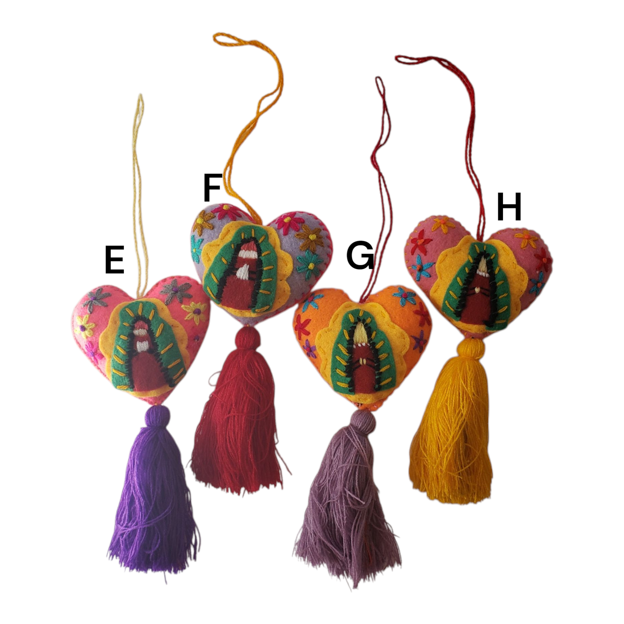 The Little Pueblo - Vente Objets de décoration - Pendentif de sac Vierge de Guadalupe2