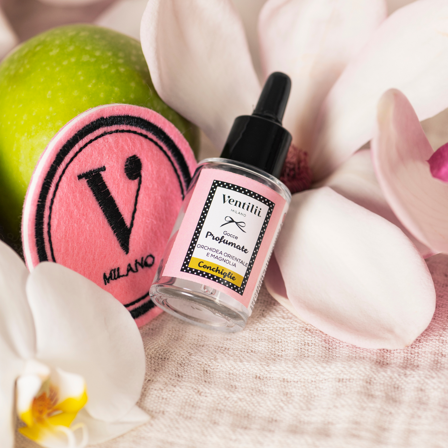 Ventilii Milano - Vendita all'ingrosso Olio profumato - Gocce profumate per asciugatrice orchidea orientale e magnol0