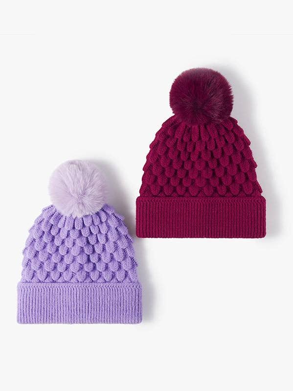 Warm thickened pile knitted beanie for wholesale by HIDDENBRAND