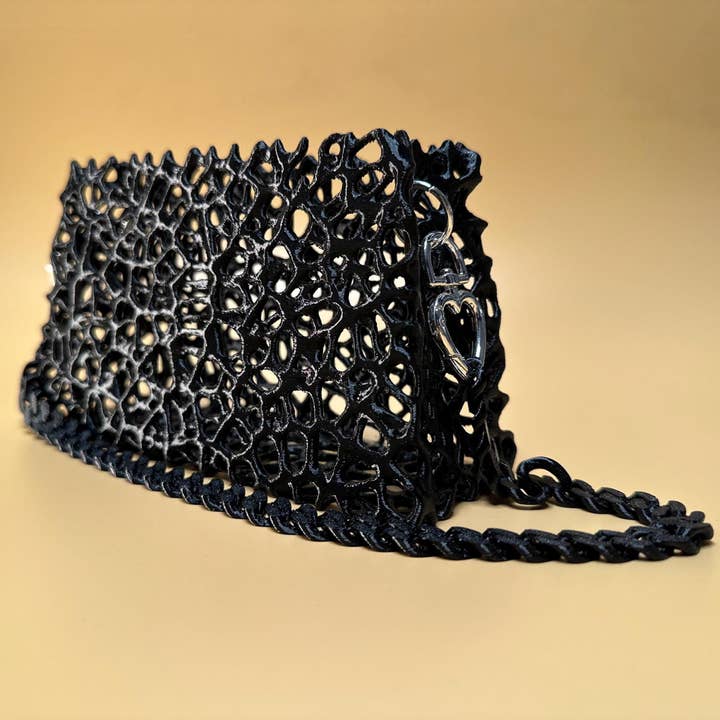 <3 Studio - Wholesale Clutch Bag - Women's - Elegant Black Clutch Purse with Chain Strap – Chic Gothic & Cosplay Accessory1