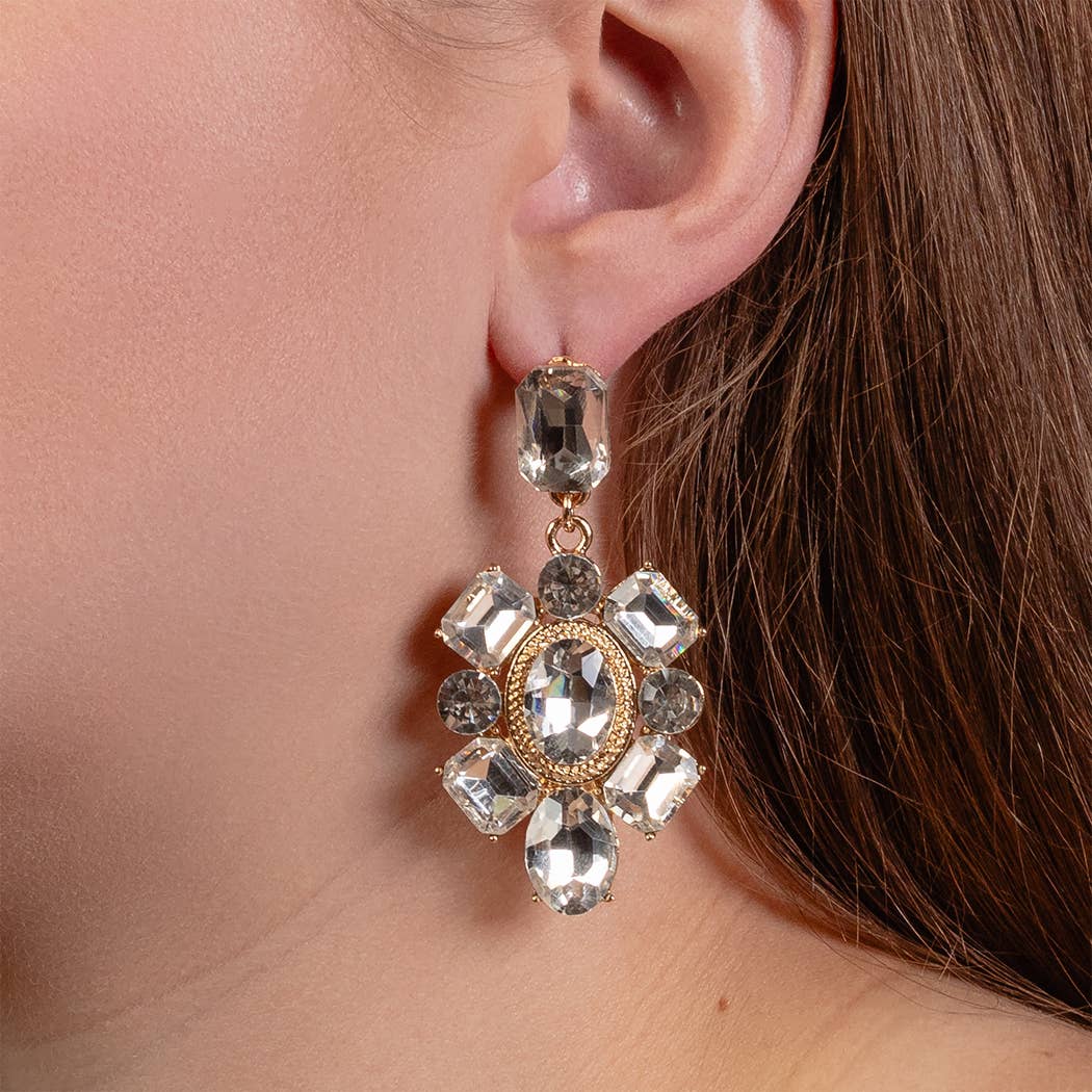 Your Fashion Wholesale - Vente Boucles d'oreilles pendantes - Boucles d'oreilles en cristal1